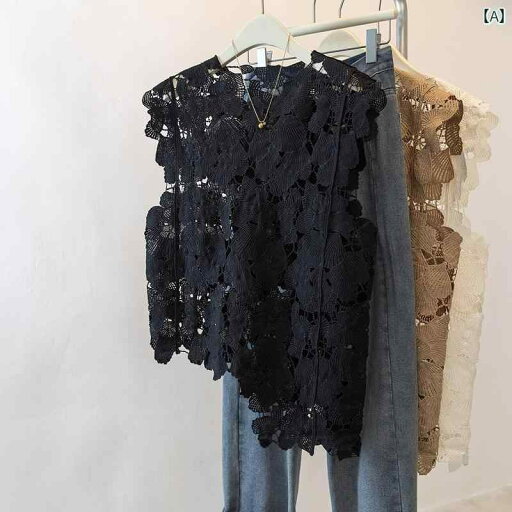 Vネック レース レディース 2025夏 不規則 レース シャツ トップス 大きめ サイズレディース 服 mm ノースリーブベスト レイ ヤード ブラウス Vネック レース レディース 2025夏 不規則 レース シャツ トップス 大きめ サイズレディース 服 mm ノースリーブベスト レイ ヤード ブラウス