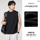 ノースリーブ タンクトップ メンズ 液体 アンモニア クール メンズ ベスト 夏 シルケット コットン ノースリーブ Tシャツ スポーツ アウターウェア ゆった...