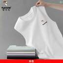 ノースリーブ タンクトップ メンズ ウッドペッカー 夏 100 % コットン ベスト メンズ ゆったり スポーツ 半袖 Tシャツ 無地 カジュアル ウエスト コ...