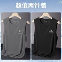 ノースリーブ タンクトップ メンズ ウッドペッカー メンズ ベスト 夏 冷感 速乾 ノースリーブ Tシャツ ゆったり 大きいサイズ フィットネス スポーツ ウエ...