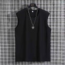 ノースリーブ タンクトップ メンズ 300 ジン 綿 ベスト 特大 サイズ ワイド ショルダー ノースリーブ Tシャツ プラス ウエスト コート スウェットベス...