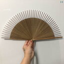 7インチ 和風 扇子 無地 シルク 竹 ファン ギフト メンズ レディースの 夏 漢服 ポータブル