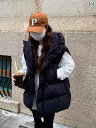 ダウン ベスト レディース ダウン ベスト レディース 90 ホワイトダックダウン 2024 秋冬 韓国 アウター ゆったり ウエスト コート ジャケット