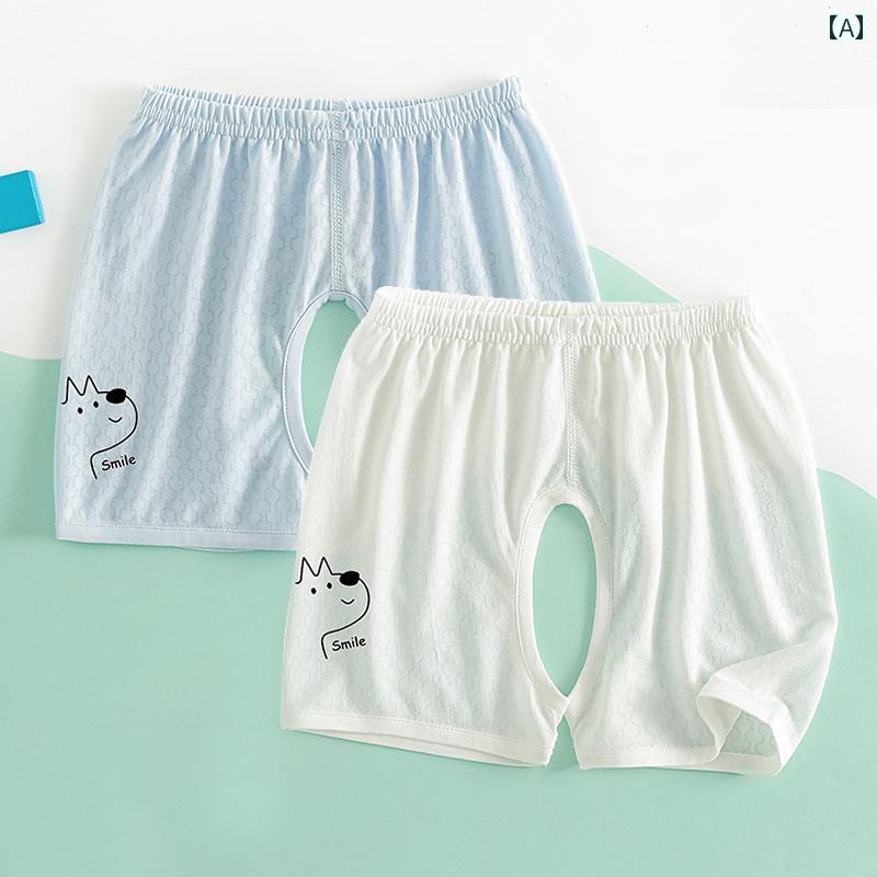 ベビー服 半袖 セット ベビー オープンクロッチ ショーツ 夏 薄手 A型 骨なし 冷感 通気性 服 男の子 女の子 小さい アウターウェア