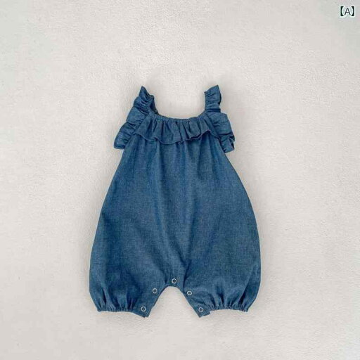 ベビー服 夏用 ウェア ベビー 夏用 プリンセス 服 0 ~ 1歳 ベビー用 ソフトデニム ジャンプスーツ 女の子 おしゃれ ショート 丈 クライミング コットン オーバー オール ベビー服 夏用 ウェア ベビー 夏用 プリンセス 服 0 ~ 1歳 ベビー用 ソフトデニム ジャンプスーツ 女の子 おしゃれ ショート 丈 クライミング コットン オーバー オール