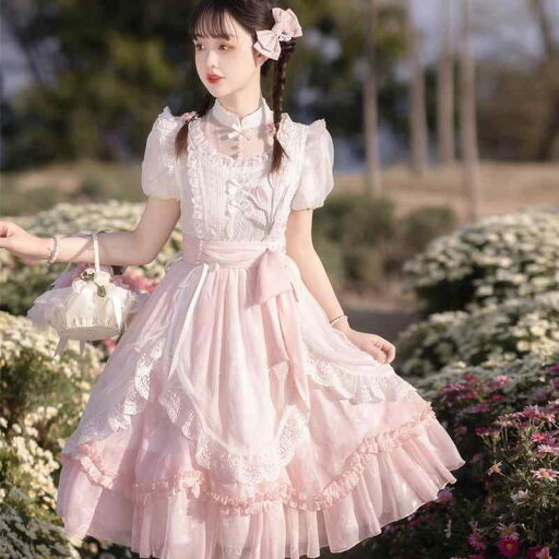 ロリータ ドレス コスプレ ロリータロリータ 花と 詩 OP エレガント 優しい 女の子 半袖 デイリー ドレス ロリータ ドレス コスプレ ロリータロリータ 花と 詩 OP エレガント 優しい 女の子 半袖 デイリー ドレス