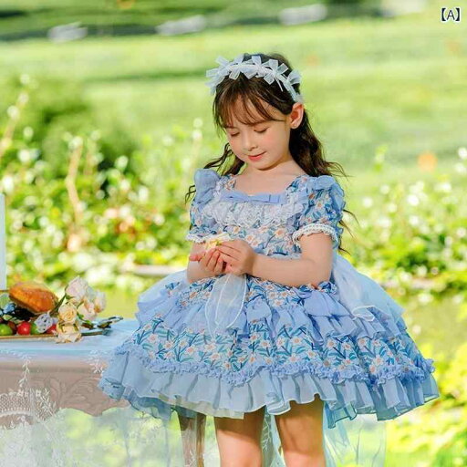 ロリータ ドレス コスプレ 2024 Xia Xin スーパー ウエスタン ガールズ フローラル チュチュ シフォン ドレス 子供用 ロリータロリータ プリンセス ロリータ ドレス コスプレ 2024 Xia Xin スーパー ウエスタン ガールズ フローラル チュチュ シフォン ドレス 子供用 ロリータロリータ プリンセス