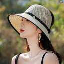 帽子 レディース サンハット 夏の海辺やリゾート.ビーチで使えるつば広の日よけ帽子。蝶々のリボンがついており.オープンバックのでスタイリッシュなレディースのサン...