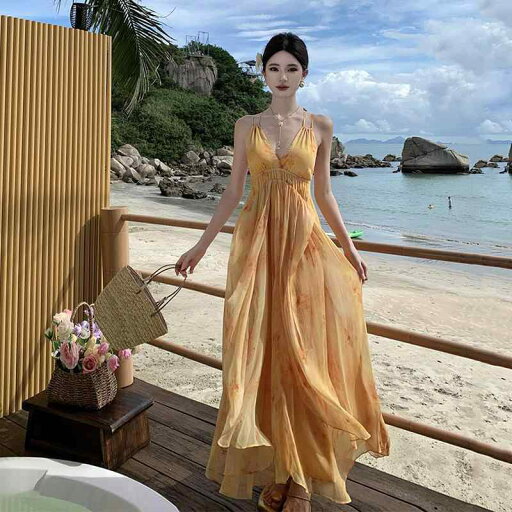 ワンピース ドレス レディース フランスの レトロ 油絵の 汚れた Vネック サスペンダー ドレス レデイース 夏の 海辺の 休日の ロング ドレス 優しい の フェアリーの ドレス ワンピース ドレス レディース フランスの レトロ 油絵の 汚れた Vネック サスペンダー ドレス レデイース 夏の 海辺の 休日の ロング ドレス 優しい の フェアリーの ドレス