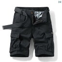 ショートパンツ ハーフパンツ 夏用 ワーク ショーツ メンズ カジュアル パンツ マルチ ポケット ボタン ゆったり 伸縮性 コットン 5点