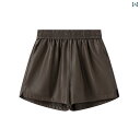 ショート ハーフ パンツ La Chapelle / ラ シャペル ハイウエスト ゆったり ワイド レッグ パンツ レディース 秋 aライン 着 痩せ アウ...