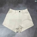 ショート ハーフ パンツ ハイウエスト ストレート ショート パンツ レディース 春夏 2025 通勤 スリム ホット ガール セクシー 伸縮性 ヒップ カ...