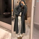 パーカー フード付き ニット ハイエンド 大きい キルト フード付き セーター ジャケット 秋冬 韓国 ゆったり 万能 ウール ニット コート 女性用