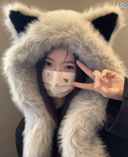 帽子 うさぎ耳 かわいい キツネ 耳の ぬいぐるみ 帽子 マフラー オール イン ワン レディース 秋冬 暖かい 裏起毛 イヤーマフ 雷 鋒 かわいい 顔 小さい 帽子 うさぎ耳 かわいい キツネ 耳の ぬいぐるみ 帽子 マフラー オール イン ワン レディース 秋冬 暖かい 裏起毛 イヤーマフ 雷 鋒 かわいい 顔 小さい