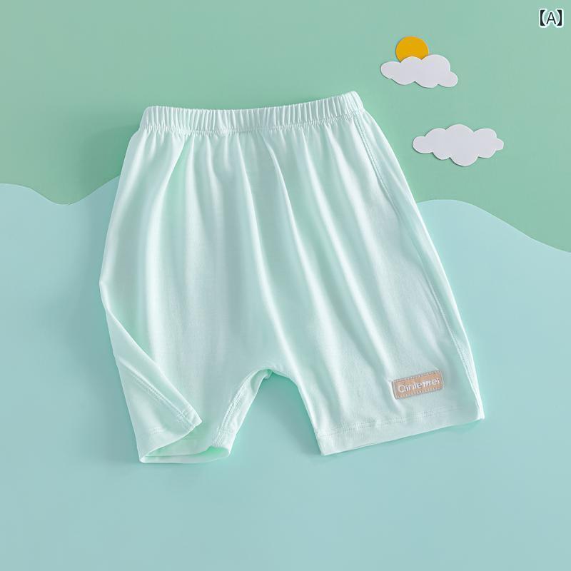 ベビー 服 赤ちゃん 生後 1か月の ベビー ショーツ 夏用 薄手 モダール アウターウェア パンツ ビッグ バット 骨なし 幼児 PP