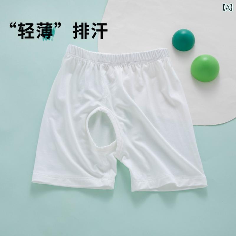 赤ちゃん パジャマ ベビー服 ベビー ショーツ 夏 薄手 オープンクロッチ 男の子 夏服 冷感 モダール パンツ 子供用 骨なし パジャマ