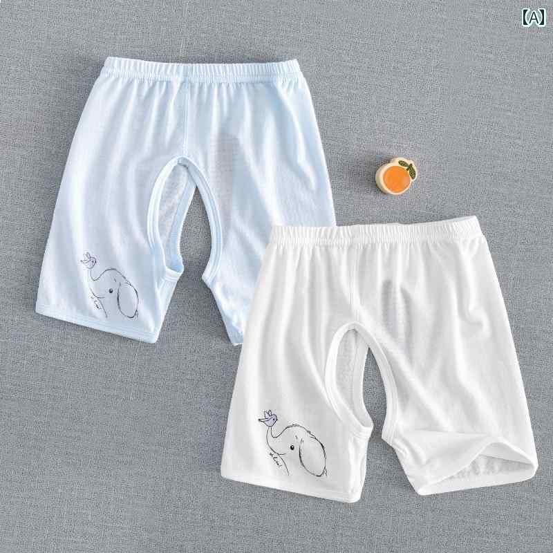 赤ちゃん パジャマ ベビー服 ベビー 夏用 オープンクロッチ 冷感 モダール ショーツ ガール 薄手 骨なし パジャマ 男の子 幼児用 パンツ