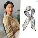 リボン ラッピング ギフト シルクスカーフ ヘッド バンド 韓国 ヘア タイ リボン 細くて 狭い 長い シャツ スカーフ バッグ ハンドル