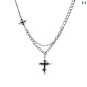 ネックレス 十字架 クロス クロス ペンダント メンズ ネックレス メンズ ボーイズヒップ ホップ ハイエンド チェーン アクセサリー