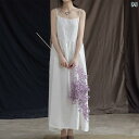 キャミソール トップス レディース の さわやか スイング サスペンダー スカート 夏の レジャー シンプル マルチ カラー 調節可能 ロング スカートを 再び