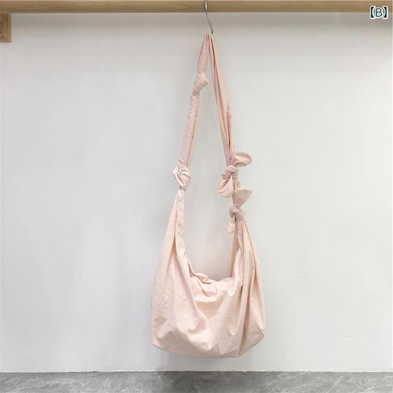 レディース　バッグ　カジュアル 小さい ダーティー キャビネット 春夏大容量 ワンショルダー クロス ボディ キャンバス バッグ カジュアルで な 韓国 ナイロン 餃子