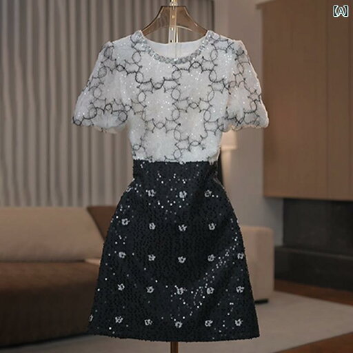ドレス パーティー レディース 軽い 贅沢な の エレガントの スパンコールの ドレスの レディース 服 2025 夏の な レジャー aラインの スカート ドレス パーティー レディース 軽い 贅沢な の エレガントの スパンコールの ドレスの レディース 服 2025 夏の な レジャー aラインの スカート