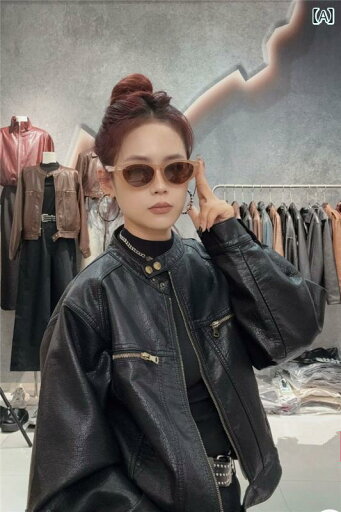 レディース コート ジャケット 女性用 レザージャケット ショート 春 2025 韓国 ゆったり ハイエンド レトロ ジャケット トップス レディース コート ジャケット 女性用 レザージャケット ショート 春 2025 韓国 ゆったり ハイエンド レトロ ジャケット トップス