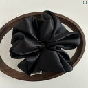 ヘア アクセサリー レディース 韓国 春夏 大きい サテン 大腸 ヘア リングの 高級 ロー ポニーテール ソリッドカラー ヘッド リング フラワー アクセサリ...