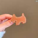 ヘア アクセサリー レディース 趙 昭 怡同 型 レザー 子犬 ヘア ピン 女性 かわいい 前髪 サイド クリップ ダックビル ヘッド ドレス