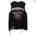 ノースリーブ インナー レディース cuwu アメリカン レトロ ホール ベスト レディース 夏 ウエスト コート Tシャツ カジュアル ノースリーブ トップス