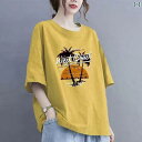 パジャマ レディース かわいい 春夏 女性用 胸 パッド 付き ワンピース パジャマ 綿 半袖 薄手 Tシャツ シングル トップ ホームウェア 外出 着と して...