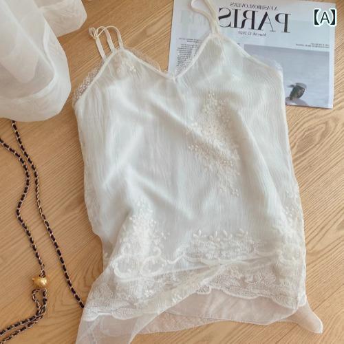 キャミソール タンクトップ レディース シルク マルベリー シルクキャミソール ベスト 女性用 夏 2025 刺繍 レース ボトム 冷感 トップ ノースリーブシャツ キャミソール タンクトップ レディース シルク マルベリー シルクキャミソール ベスト 女性用 夏 2025 刺繍 レース ボトム 冷感 トップ ノースリーブシャツ