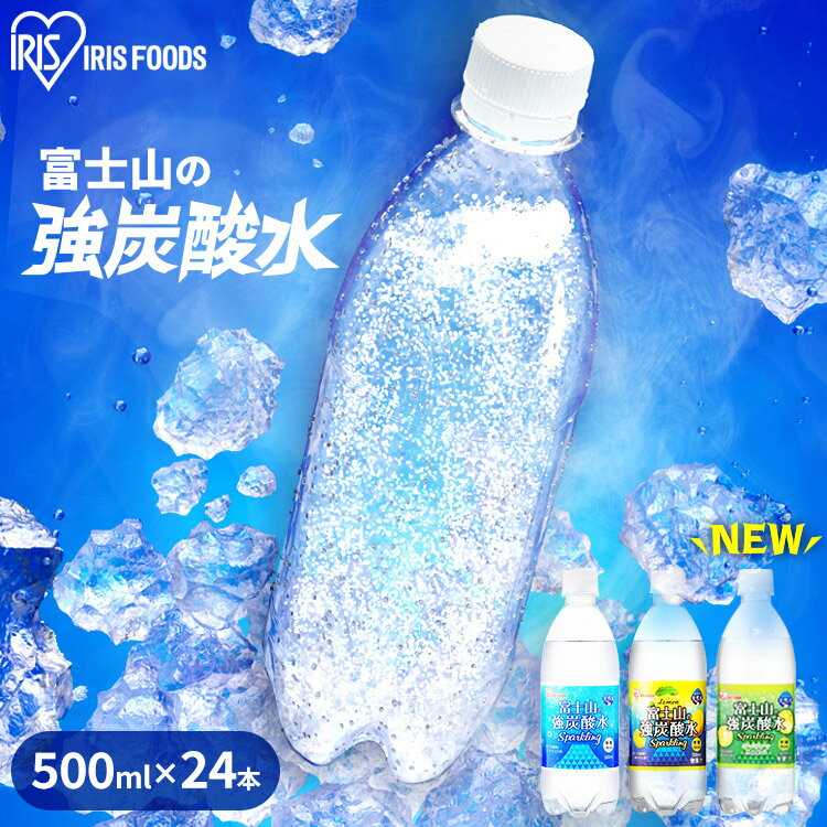 炭酸水 500ml ラベルレス 24本 強炭酸