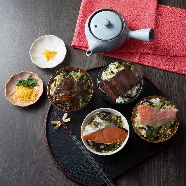 出汁茶漬け御膳 4種セット ADT-04お茶漬け 出汁 セット 贈り物 金目鯛 鮭 牛タン ...