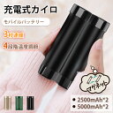 充電式カイロ 大容量 電気カイロ 軽量 分離式 10000mah 3秒速暖 360°全方位発熱3段階温度調節 ハンドウォーマー モバイルバッテリー 省エネ 節電...