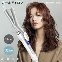 「50％OFFクーポンあり」ヘアアイロン カール アイロン BAYATA コテ 25mm 25段階温度調節 100℃～220℃調節可能 プロ仕様 100V-240V海外対応 60分自動オフ ロングパイプ なめらか ロングヘア ショートヘア ボブ やや細かめのカール その1