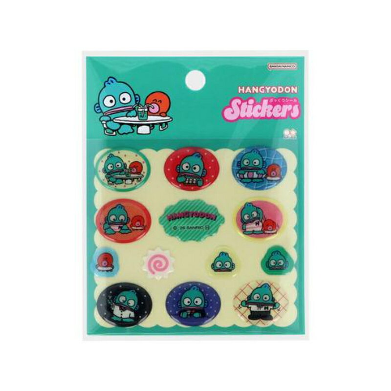Rakuten - サンスター文具 ハンギョドン ぷっくりシール ポップ サンリオキャラクターズ グッズ ステッカー デコレーション スマホ ネイル アレンジ かわいい 文房具 推し活 メーカー 存在感 雑貨 贈り物 誕生日 お祝い 手帳 ノート 筆箱 飾り 小学生 中学生