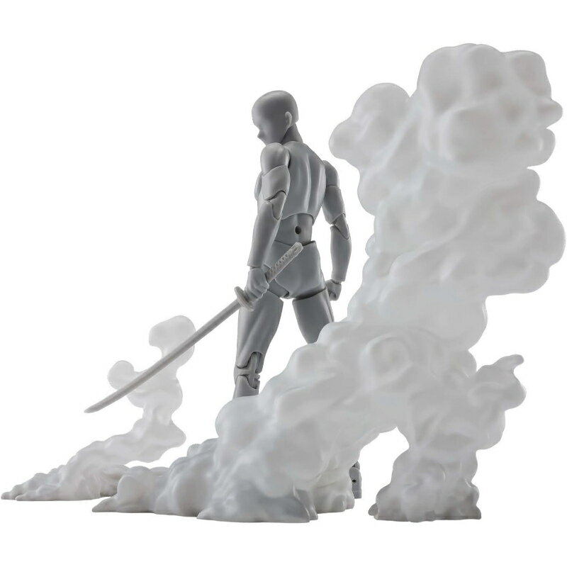 Rakuten - TAMASHII NATIONS バンダイスピリッツ BANDAI SPIRITS 魂EFFECT SMOKE White Ver. for S.H.Figuarts 約135mm PVC ABS製 塗装済み 完成品 フィギュア用 エフェクトパーツ 煙 白 ディスプレイ ジオラマ 特撮ヒーロー アニメ ロボット 戦闘 臨場感 オモ写 コレクターズアイテム