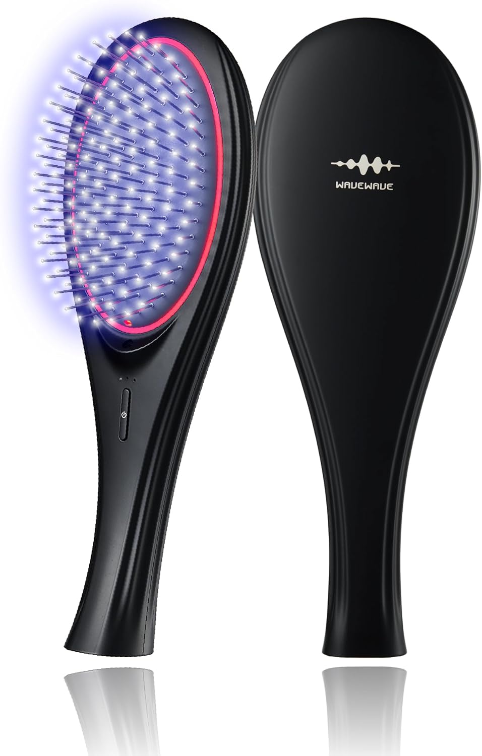 WAVEWAVE EMS EMSブラシ エアー ems brush air Airブラック WH4101-BK クッションブラシ ヘッドスパ 頭皮ケア ブラシ コードレス ヘアブラシ 頭皮マッサージ マッサージ 頭皮 ヘアーブラシ くし マイナスイオン 美髪ブラシ マイクロカレント