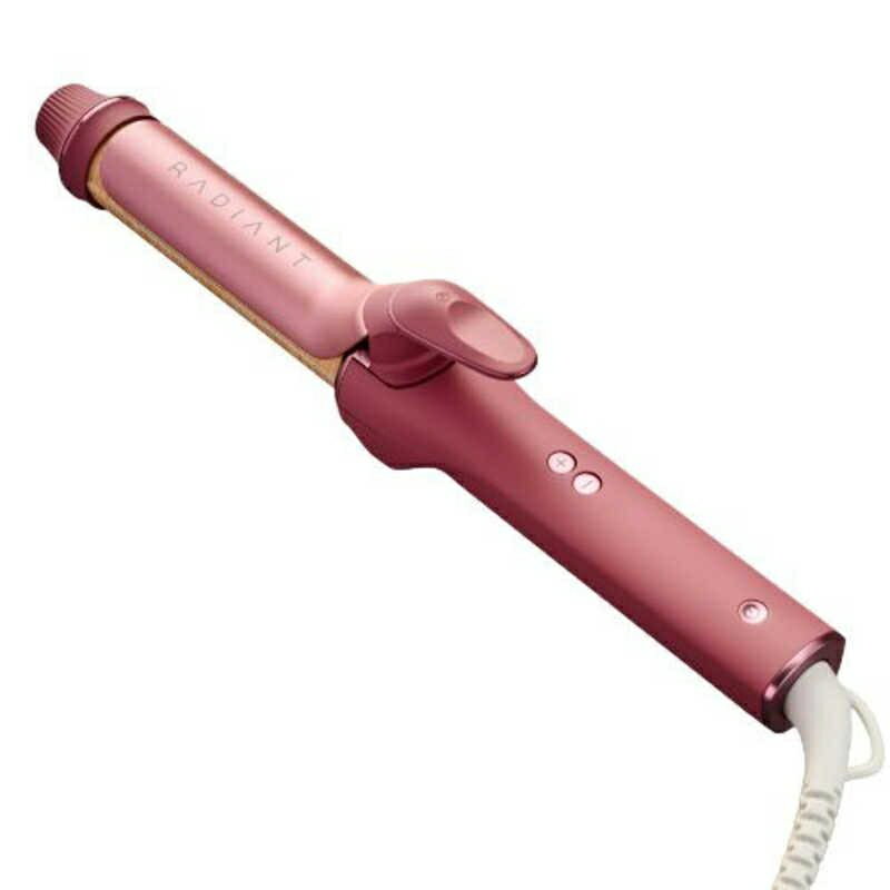 Rakuten - B next RADIANT ラディアント カールアイロン 32mm レッド LM227832-R ヘアケア シルクプレート ヘアアイロン 巻き髪 コテ スタイリング 美容家電 サロン仕様 プロ仕様 髪に優しい ダメージ軽減 艶髪 立体感 ウェーブ カール スタイル 仕上がり デイリー 使い勝手のよい
