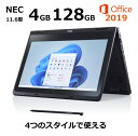 【新品】 NEC ノートパソコン タブレットPC 2in1タイプ モバイルPC LAVIE N11 PC-N1115CAB 11.6型液晶/ Windows 11 Pro / Celeron N5100/ 4GB/ 128GB/ Office付き / Webカメラ / ブラック