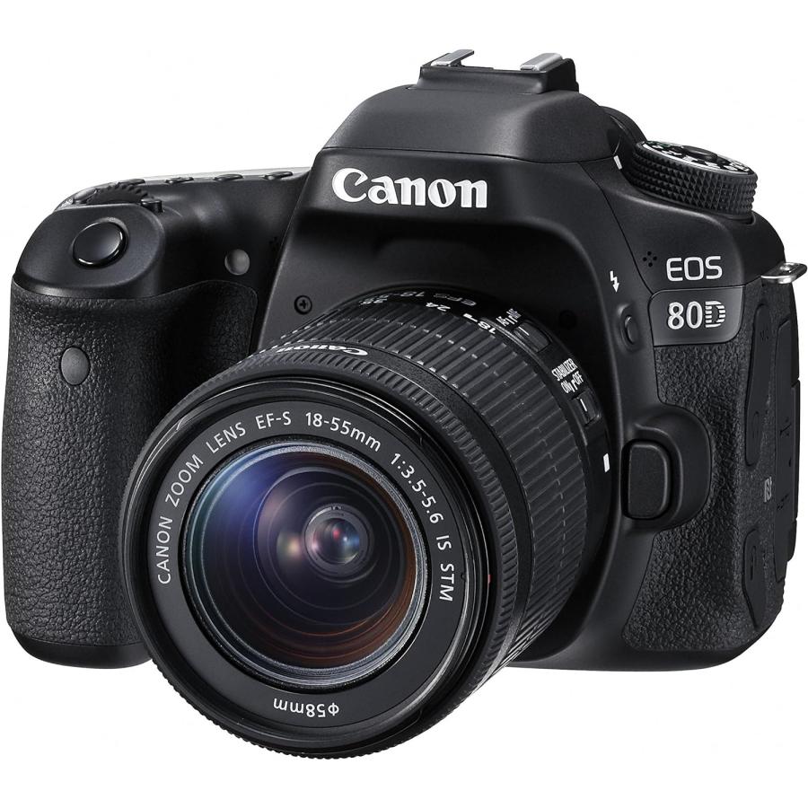 canon キヤノン CANON デジタル一眼カメラ EOS 80D EF-S18-55 IS STM レンズキット 【新品・量販店印付き品】