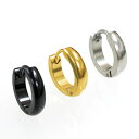フープピアス 13mm シンプル甲丸 リングピアス サージカルステンレス 片耳売り メンズアクセサリー レディースアクセサリー イヤリング