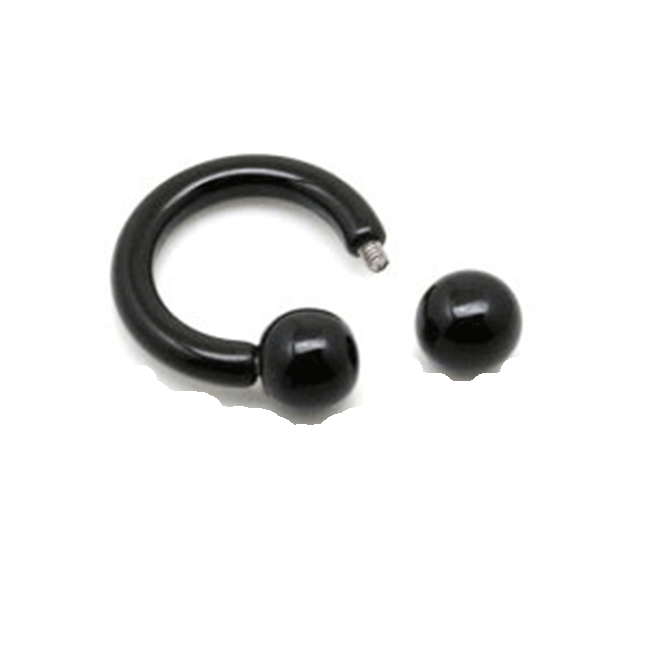 ボディピアス サーキュラーバーベル アクリル 8G 約3mm ヘリックス 耳ピアス 軟骨ピアス ボディーピアス 片耳一個売り 高級素材高級仕上げ