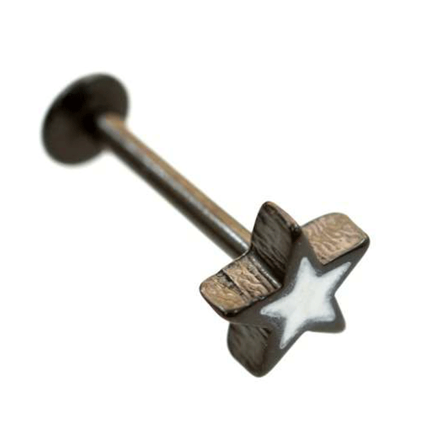 樂天商城 - スター/星型 ラブレットスタッド 【16G】サージカルステンレス/軟骨ピアス/口ピアス/トラガス/ヘリックス（ボディピアス/ボディーピアス）