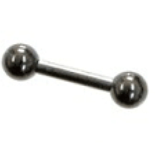 ボディピアス ストレートバーベル ブラック 16G 1.2mm サージカルステンレス