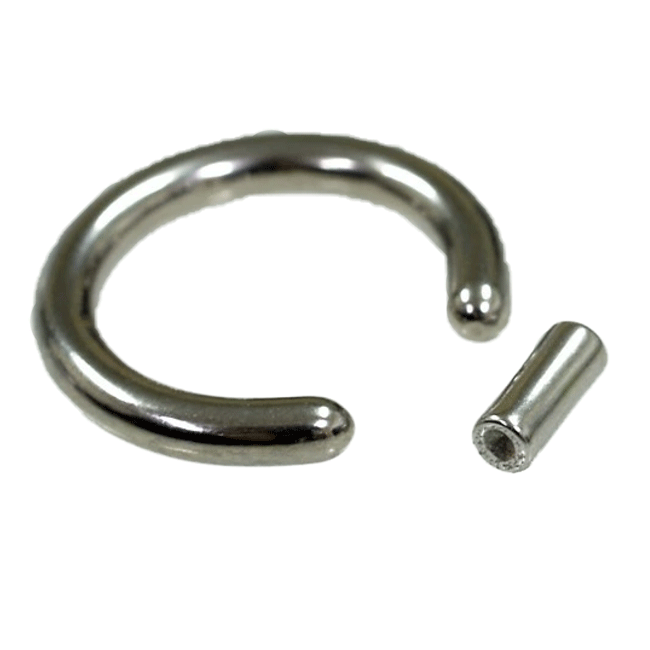 ボディピアス セグメントリング 鼻ピアス バーストレートタイプ 16G 1.2mm リング内径10mm PVD 真空コーティング サージカルステンレス 316L