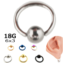 {fBsAX LveBur[YO sAX 18G 1.0mm 18Q[W T[WJXeX {fBsAX {fB[sAX {fBs sAX Ў 6mmx3mm