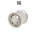 ボディピアス 0G 8mm ダブルフレアアイレット アイアンクロス クロス 十字架 サージカルステンレス316L ボディピアス ボディーピアス(4)