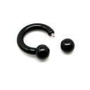 サーキュラーバーベル アクリル最高級仕上げ【6G/4mm】内径(14mm)xボール径(8mm)(ボディピアス/ボディーピアス)リップ/ヘリックス/耳ピアス/軟骨ピアス 片耳一個売り